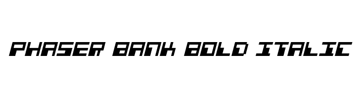 Phaser Bank Bold Italic 