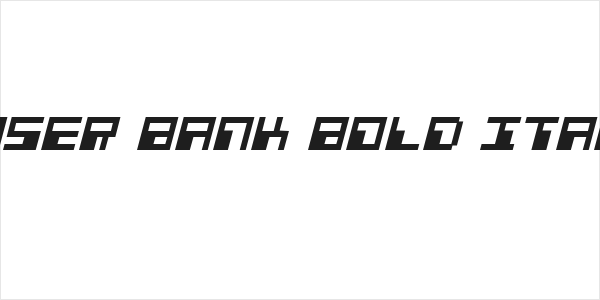 Phaser Bank Bold Italic Logo