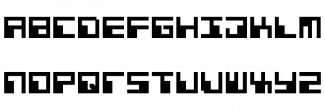 Phaser Bank Bold Font UPPERCASE