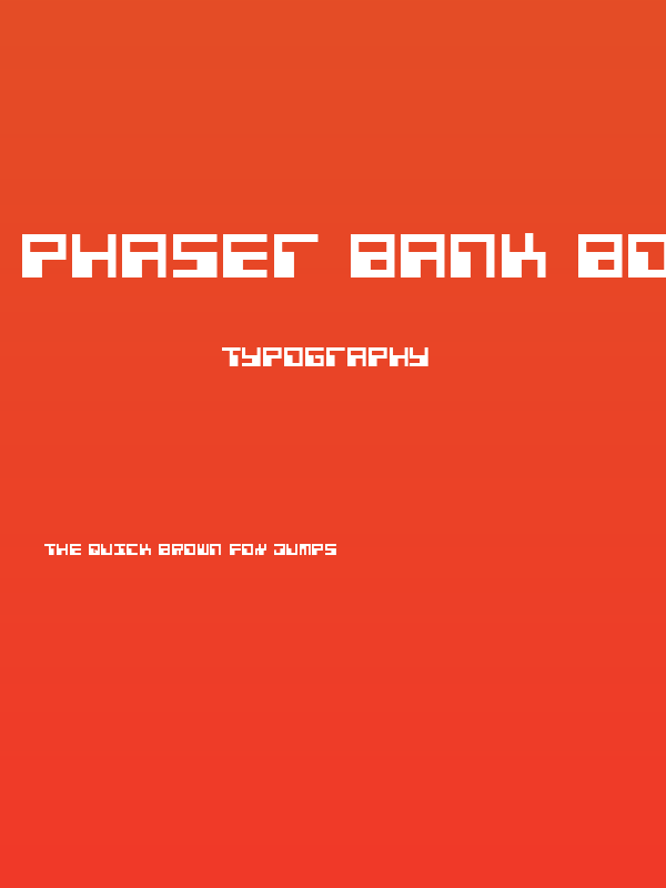 Phaser Bank Bold Poster