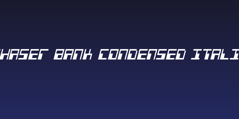 Phaser Bank Condensed Italic Social Header