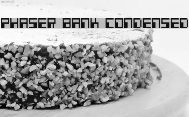 Phaser Bank Condensed फ़ॉन्ट examples
