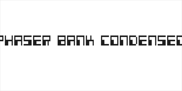 Phaser Bank Condensed Logo