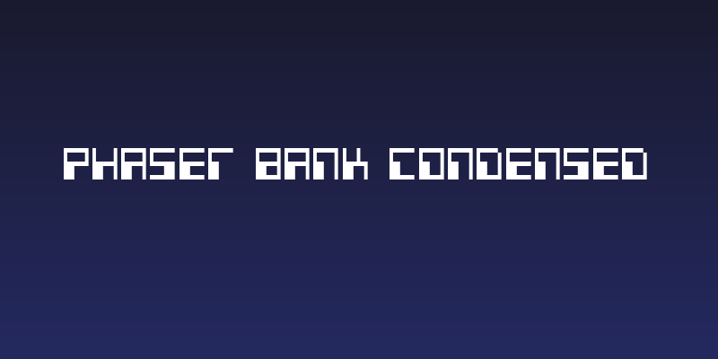 Phaser Bank Condensed Social Header