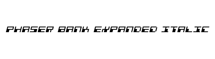 Phaser Bank Expanded Italic  नि: शुल्क फ़ॉन्ट्स डाउनलोड