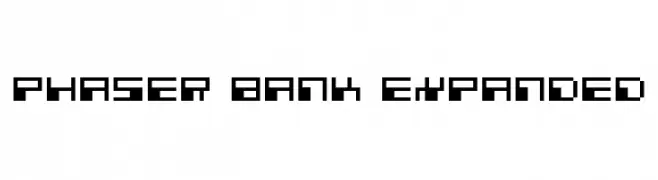 Phaser Bank Expanded  Скачать бесплатные шрифты