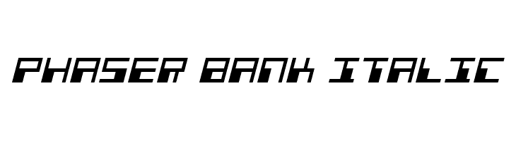 Phaser Bank Italic  नि: शुल्क फ़ॉन्ट्स डाउनलोड