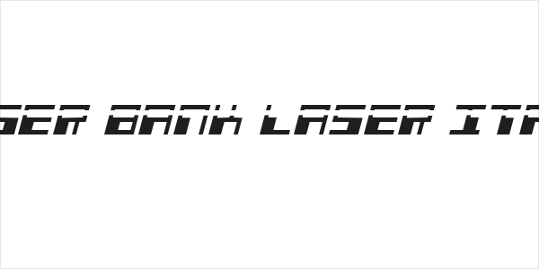Phaser Bank Laser Italic Logo