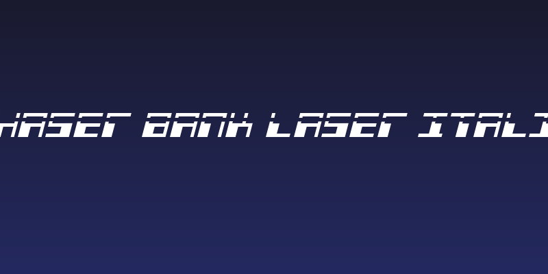Phaser Bank Laser Italic Social Header