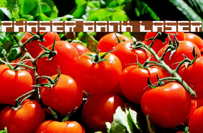 Phaser Bank Laser Font examples