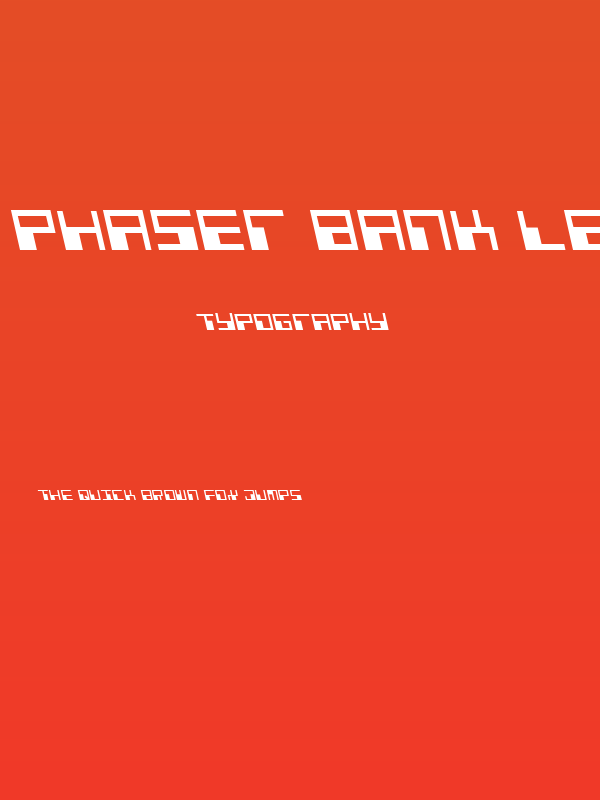 Phaser Bank Leftalic Poster