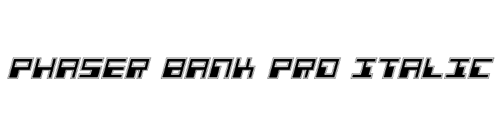 Phaser Bank Pro Italic  لخطوط تنزيل