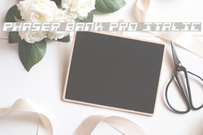 Phaser Bank Pro Italic Font examples