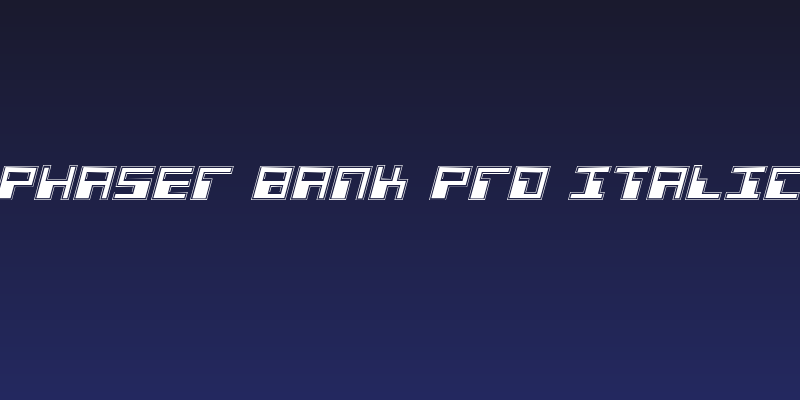 Phaser Bank Pro Italic Social Header