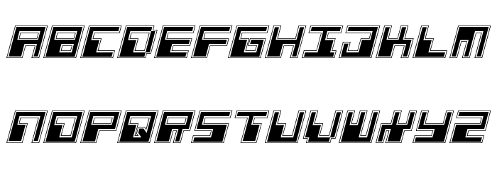Phaser Bank Pro Italic Font LOWERCASE