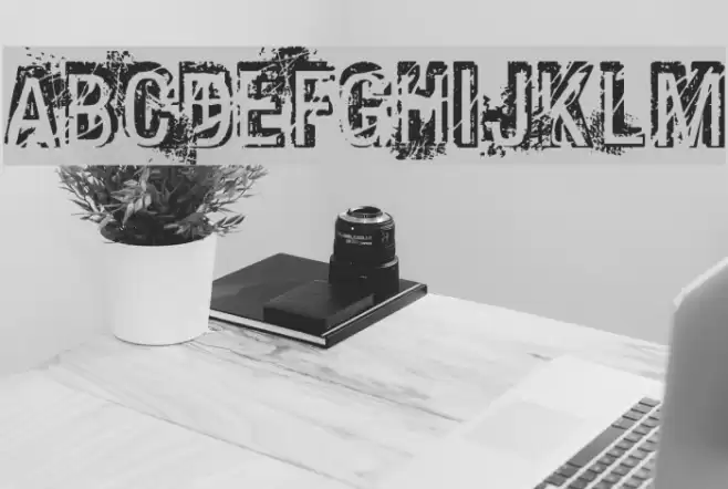 Phat Grunge Bold Font examples