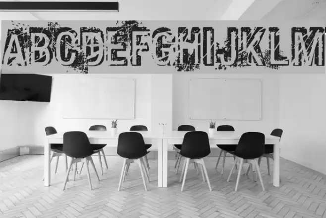 Phat Grunge Bold Font examples