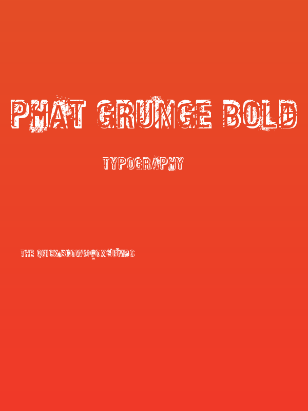 Phat Grunge Bold Poster