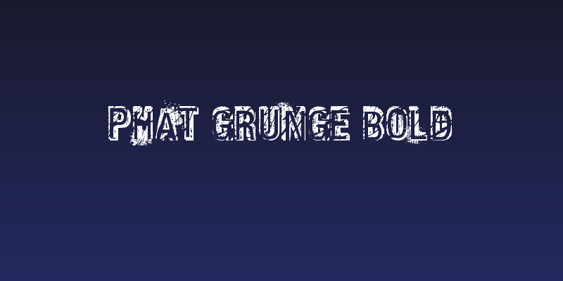 Phat Grunge Bold Social Header