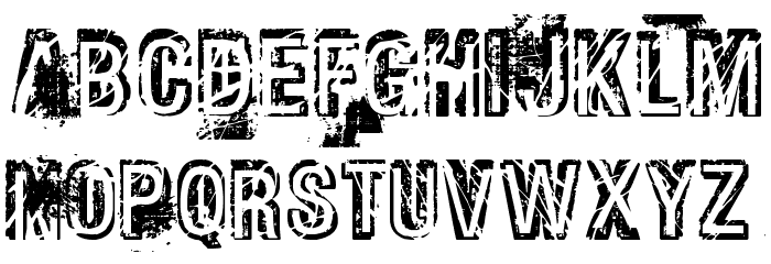 Phat Grunge Bold Font LOWERCASE