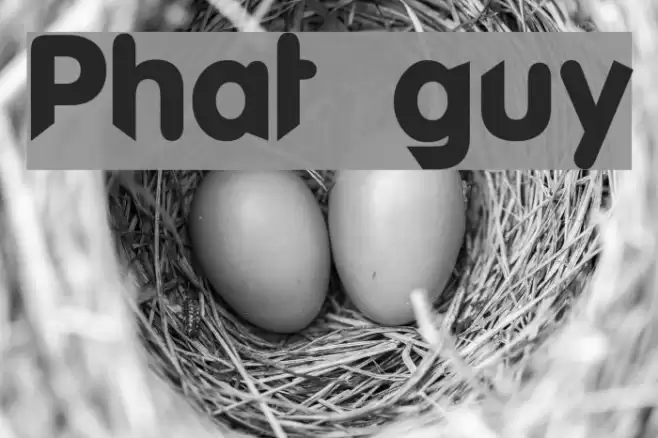 Phat guy Шрифта examples