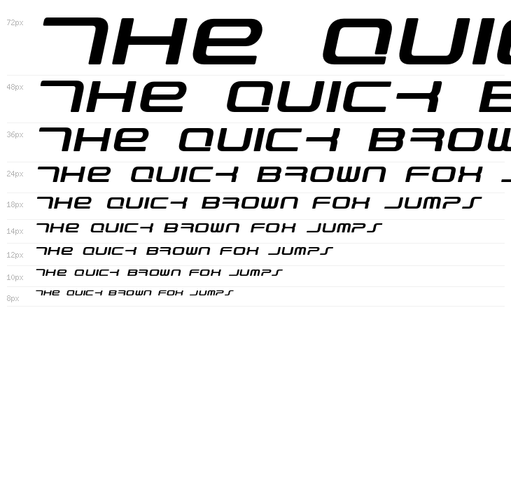 PhatBoy Slim Bold Italic Waterfall