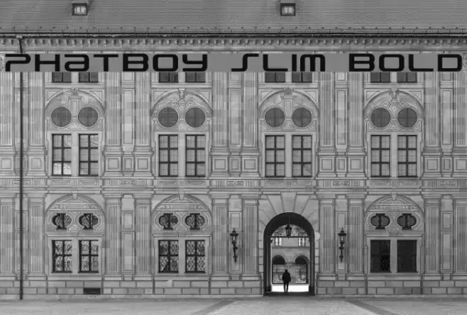 PhatBoy Slim Bold Font examples