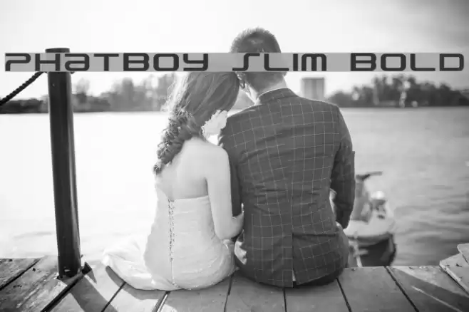 PhatBoy Slim Bold Font examples