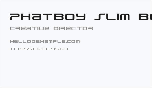 PhatBoy Slim Bold Business Card