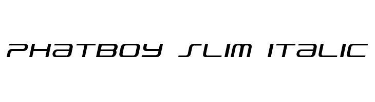 PhatBoy Slim Italic Font
