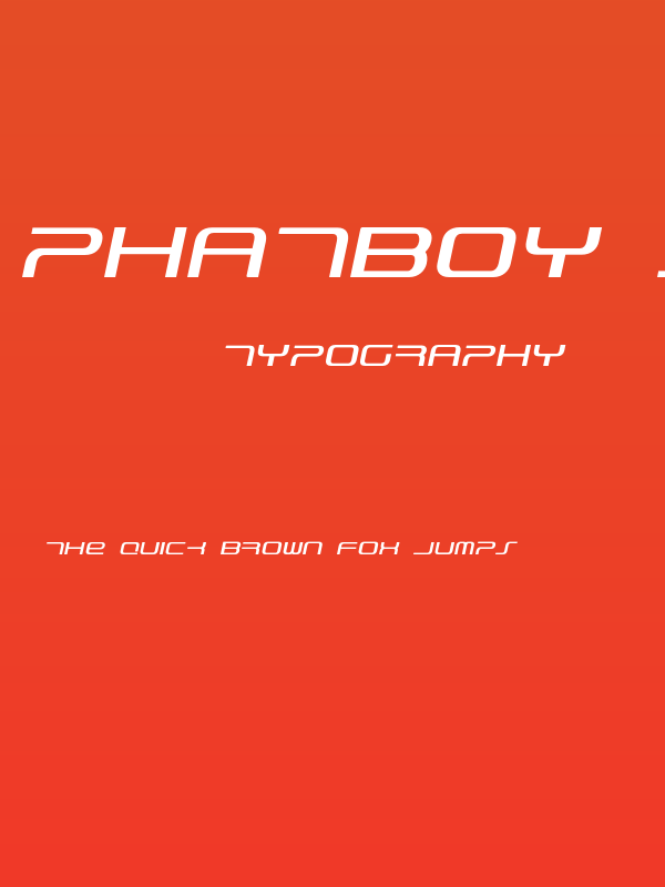 PhatBoy Slim Italic Poster