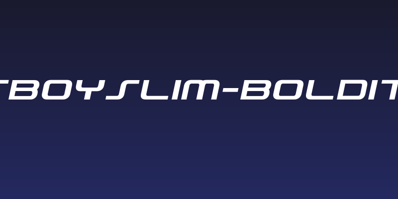 PhatBoySlim-BoldItalic Social Header