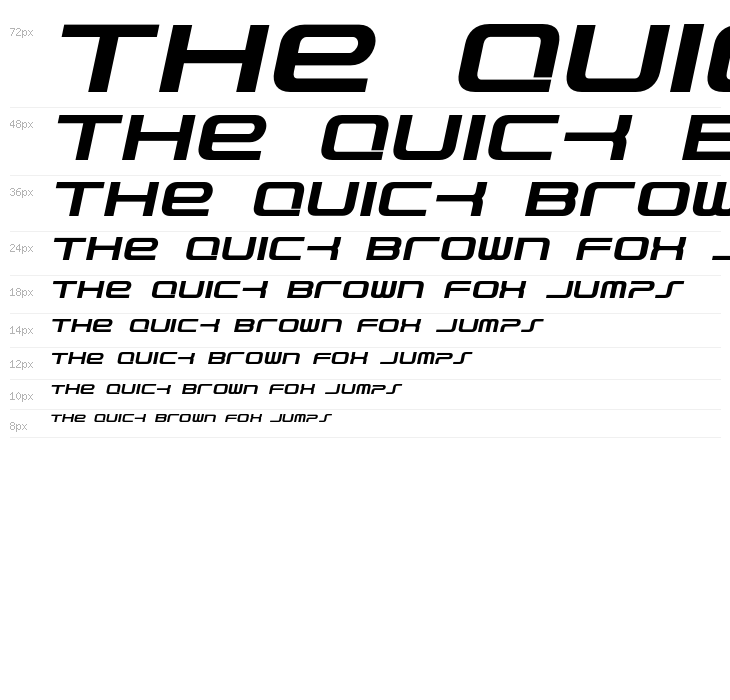 PhatBoySlim-BoldItalic Waterfall