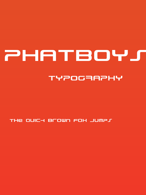 PhatBoySlim-Bold Poster