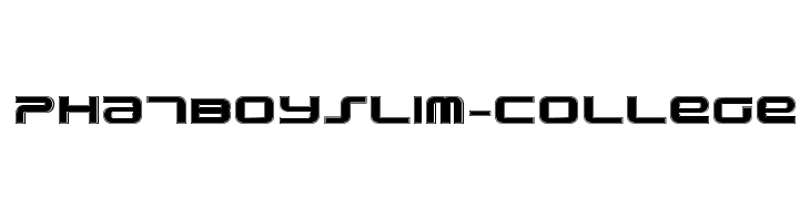 PhatBoySlim-College Font