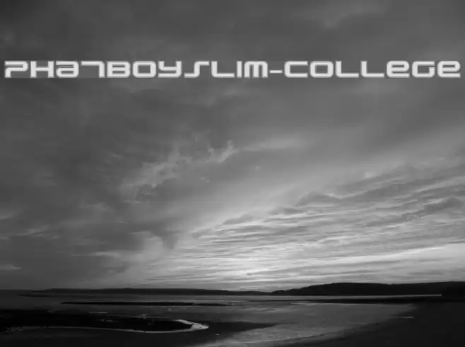 PhatBoySlim-College Font examples
