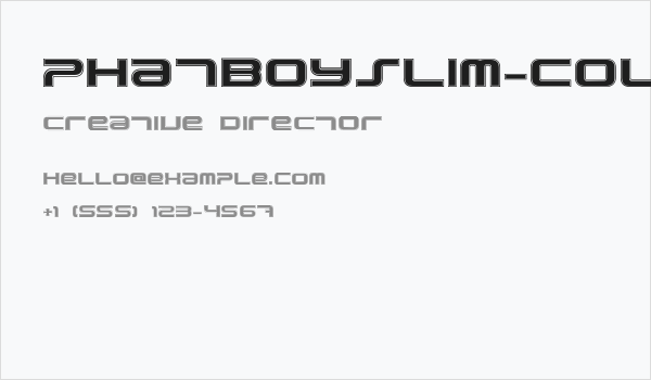 PhatBoySlim-College Business Card