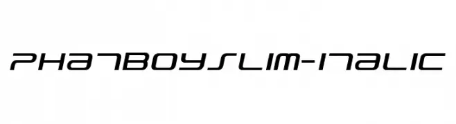 PhatBoySlim-Italic  Descarca Fonturi Gratis