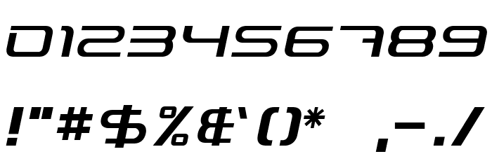 PhatBoySlim-Italic Font OTHER CHARS
