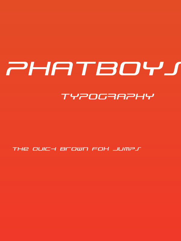 PhatBoySlim-Italic Poster
