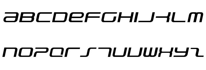 PhatBoySlim-Italic Font LOWERCASE