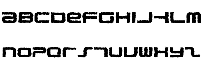 PhatBoySlim-Rough Font LOWERCASE