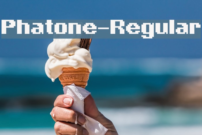 Phatone-Regular Font examples