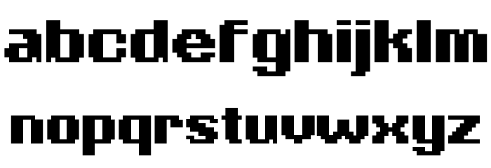 Phatone-Regular Font LOWERCASE