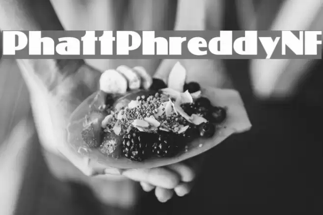 PhattPhreddyNF Font examples