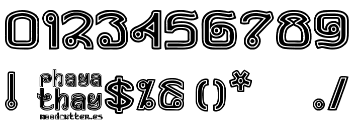 Phaya Thai Font OTHER CHARS