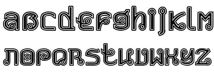 Phaya Thai Font LOWERCASE