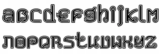 Phaya Thai Font LOWERCASE
