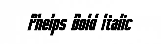 Phelps Bold Italic 