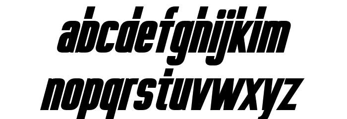 Phelps Bold Italic Font LOWERCASE